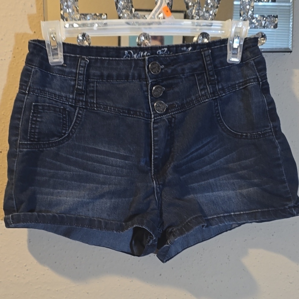 Indigo Rein High-Waisted Stretch Denim Shorts